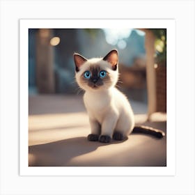 Siamese Cat 5 Art Print