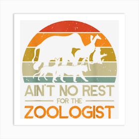 Zoologist Zookeeping Wildlife Zoology Zoo Employee Zookeeper Art Print