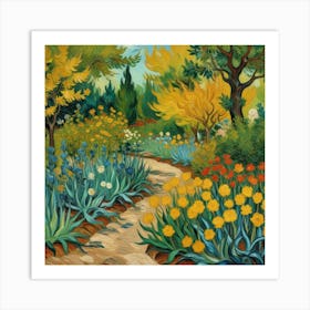 In The Garden van Gogh wall art Art Print Art Print