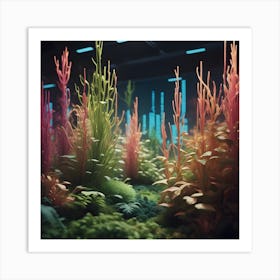 Aquarium Plants Art Print
