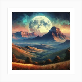 Landscape Painting 1 Art Print