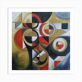 Abstract Painting Cubismo Abstract 5 Art Print