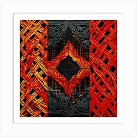 Sacrificial Flames art print Art Print