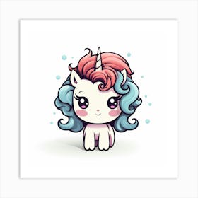 Cute Unicorn 513 Art Print