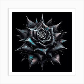 Black Rose 3 Art Print