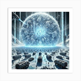 A Futuristic Sci Fi Depiction Of The Absolute Zero 1 Art Print