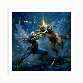 Wrath Of The Gods Art Print