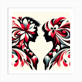 Couple In Love Art Print