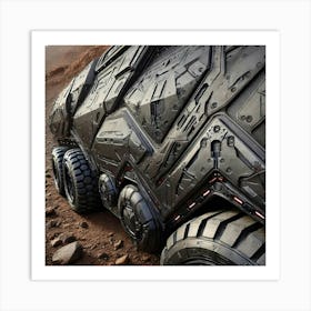 Mars Dominion Transit Rover Reinforced Armor Plate Art Print