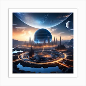 Futuristic City 179 Art Print