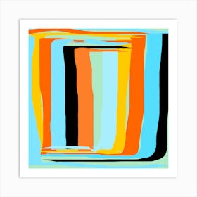 Abstract vintage Painting Art Print
