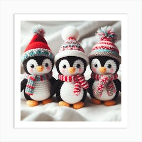 Amigurumi, Penguins 1 Art Print