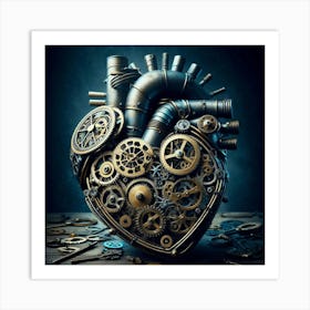 Steampunk Heart Art Print