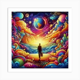 Psychedelic Universe 3 Art Print