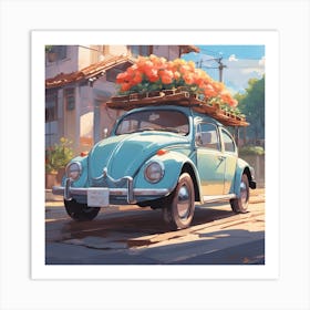 Peace, Love, and Beetles: Cruisin' for Two Art Print