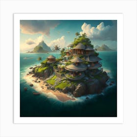 Island In The Sky 1 Art Print