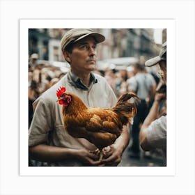 Rooster 3 Art Print