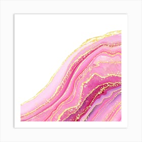 Sparkling Pink Agate Texture 10 1 Art Print