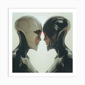 CYBORGS IN LOVE Art Print