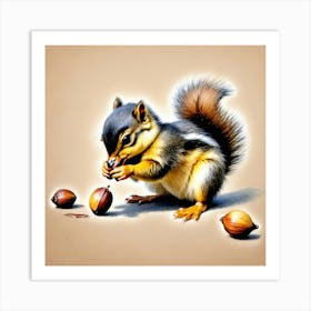 Chipmunk 6 Art Print