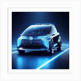Futuristic Toyota Prius Art Print