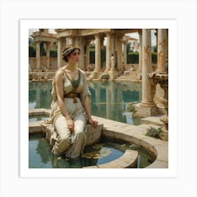 the fair bather Art Print