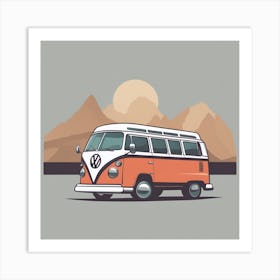 Vw campervan Art Print