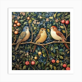 Birds On A Branch Art 11 Art Print