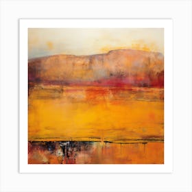 Desert - Abstract Painting 1 Art Print