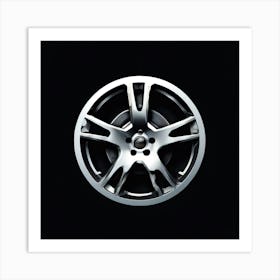 Car Wheel Tire Rim Automotive Vector Logo Design Transportation Vehicle Alloy Radial Rub (3) Art Print