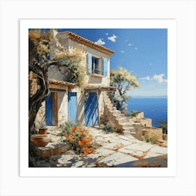 House On The Beach Art Print