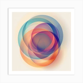 Abstract Circles 67 Art Print