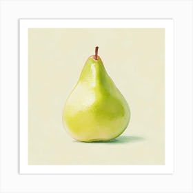 Watercolor Pear Art Print