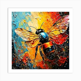 Bee Painting 1 Art Print