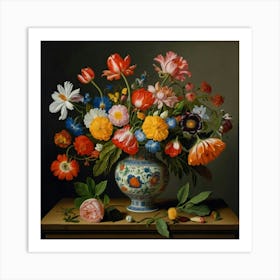 Vase Of Flowers Art Print