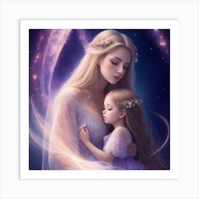 Mother And Daughter Art Print