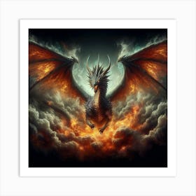 Dragon In The Sky 1 Art Print