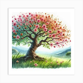 Cherry Blossom Tree 1 Art Print