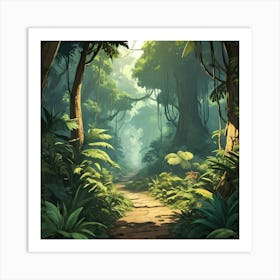 Tranquil Jungle Art Print