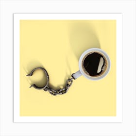 Coffee Shackles Square Art Print
