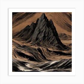 Martian Landscape Art Print