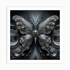 Butterfly Fractal Art 1 Art Print