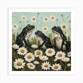 Frogs And Toads Fairycore Painting 3 Art Print