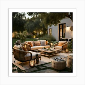 Outdoor Living Room Art Print