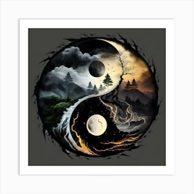 Yin Yang Art Print