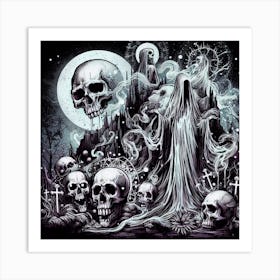 Skulls And Skeletons Art Print