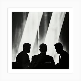 Silhouette Of Businessmen 1 Art Print