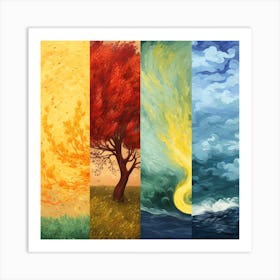 Four Seasons 1 Art Print