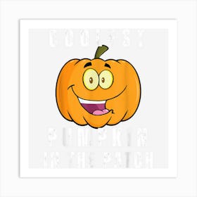 Funny Vintage Halloween Coolest Pumpkin In The Patch Kids Art Print