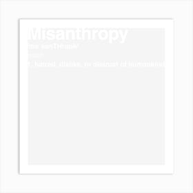 Misanthropy Art Print